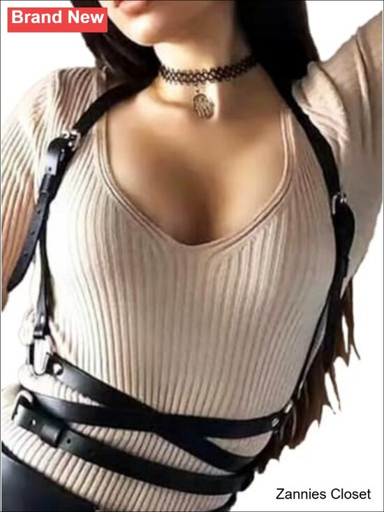 Accessories - 👻 Punk PU Leather Harness Belt Adjustable Chest Waist Strap for Party Cosplay